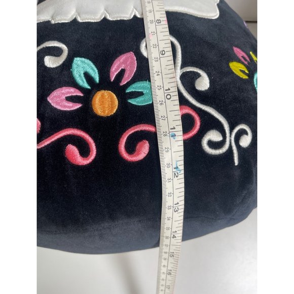 Squishmallow 12" Delfina Black Sugar Skull Day of the Dead Plush Halloween RARE - Picture 4 of 5